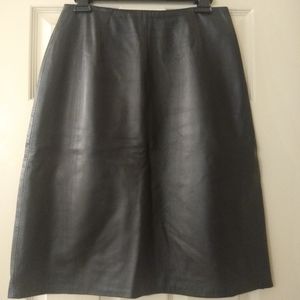 Gorgeous Black Leather Skirt
